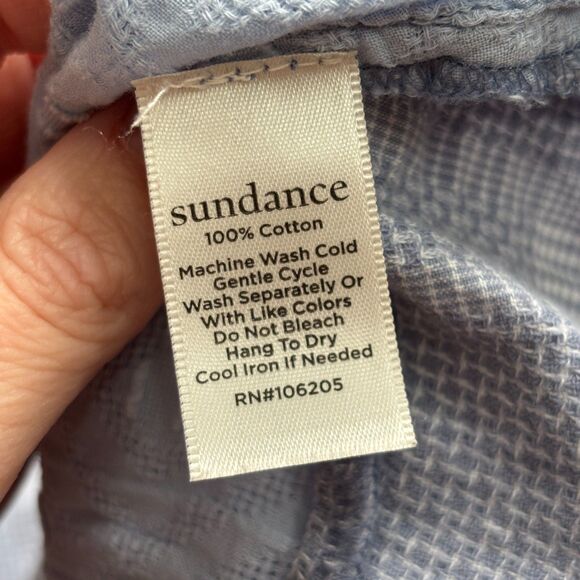 Sundance Blue Button Down Shirt for Women - Picture 5 of 7